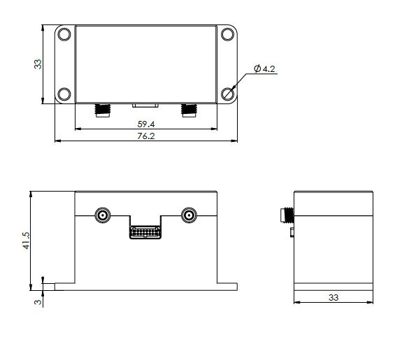 EL-N-2 mechanical dimensions drawing